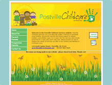 Tablet Screenshot of postvillechildcare.com